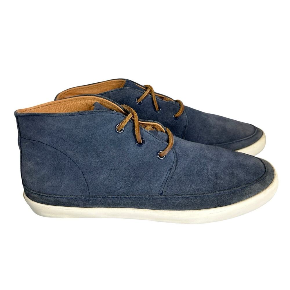 Polo Ralph Lauren Chukka Boots Navy Blue Mens Sz 9.5 D Edwin Preppy